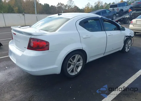 2013 Dodge Avenger Sxt из США, поврежденный, VIN 1C3CDZCB0DN772935